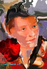 Illustration de la série *Femmes Prix Nobel* par Denis Tcheskiss