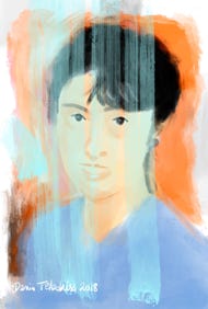 Illustration de la série *Femmes Prix Nobel* par Denis Tcheskiss