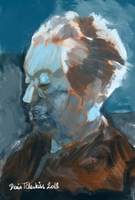 Illustration de la série *Femmes Prix Nobel* par Denis Tcheskiss