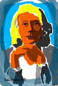 Illustration de la série *Femmes Prix Nobel* par Denis Tcheskiss