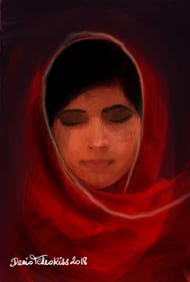 Illustration de la série *Femmes Prix Nobel* par Denis Tcheskiss