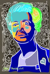 Illustration de la série *Femmes Prix Nobel* par Denis Tcheskiss