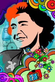 Illustration de la série *Femmes Prix Nobel* par Denis Tcheskiss