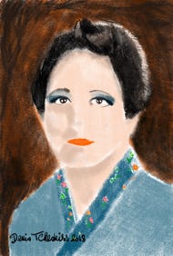 Illustration de la série *Femmes Prix Nobel* par Denis Tcheskiss