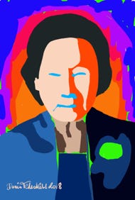 Illustration de la série *Femmes Prix Nobel* par Denis Tcheskiss