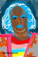 Illustration de la série *Femmes Prix Nobel* par Denis Tcheskiss
