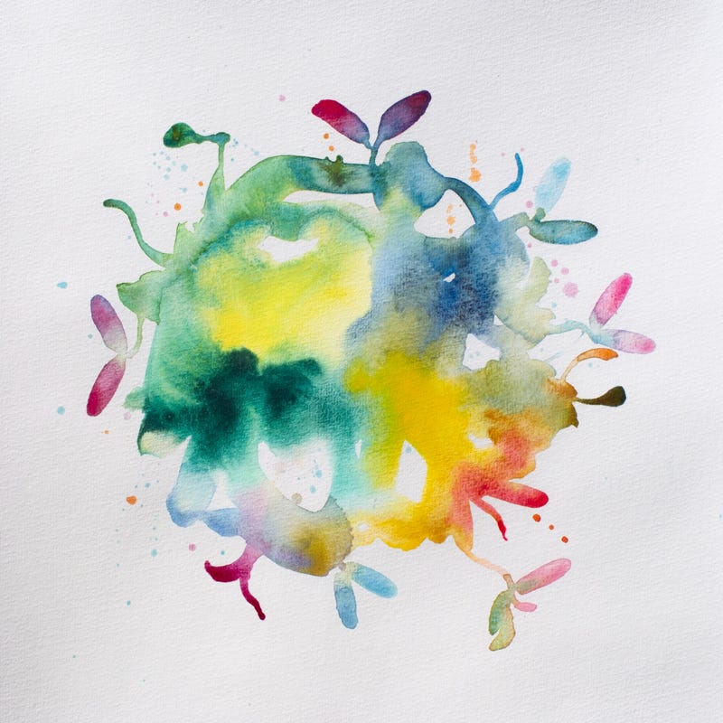 Aquarelle. 25 x 25 cm