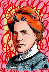 Illustration de la série *Femmes Prix Nobel* par Denis Tcheskiss