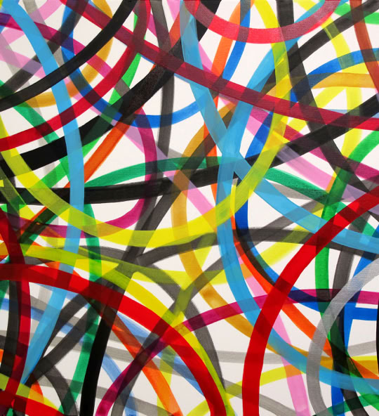 Peinture acrylique. 100 x 120 cm