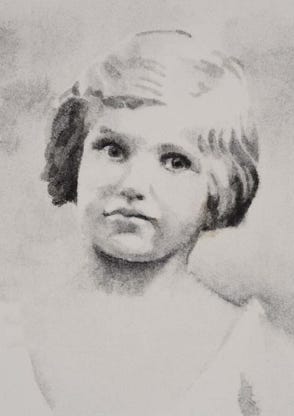 Illustration de la série *Enfance sans biographiel* par Denis Tcheskiss. Aquarelle miniature au format Artist Trading Card 63 x 89 mm. Exposition : 2018. Galerie de l'Artsenal. Delémont