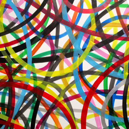 Peinture acrylique. 100 x 120 cm