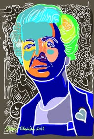 Illustration de la série *Femmes Prix Nobel* par Denis Tcheskiss