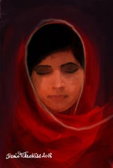 Illustration de la série *Femmes Prix Nobel* par Denis Tcheskiss